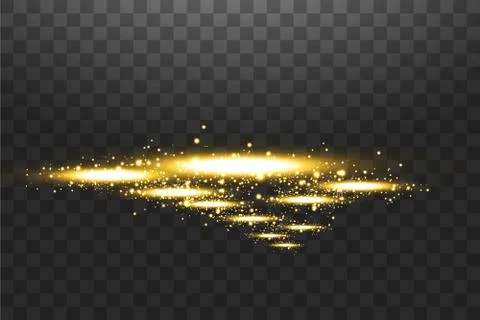 Vector light sources, backlights. Isolated on black transparent background Illustrazione stock