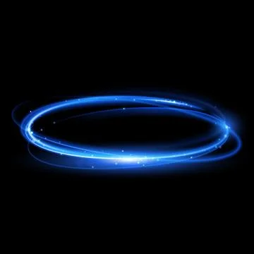 Vector light trail circle Stock Illustration