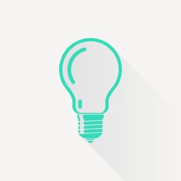 Vector lightbulb icon Stock Illustration
