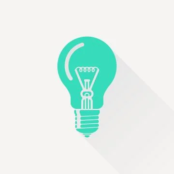 Vector lightbulb icon Stock Illustration