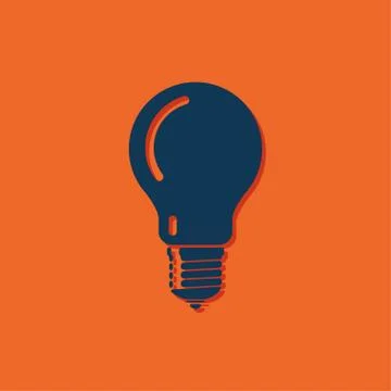 Vector lightbulb icon Stock Illustration
