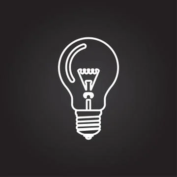 Vector lightbulb icon Stock Illustration