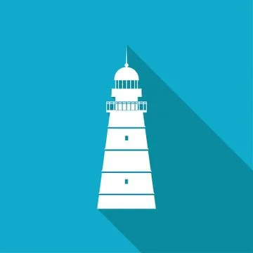 Vector lighthouse icon Stock Illustration