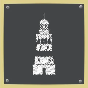 Vector lighthouse icon Stock Illustration