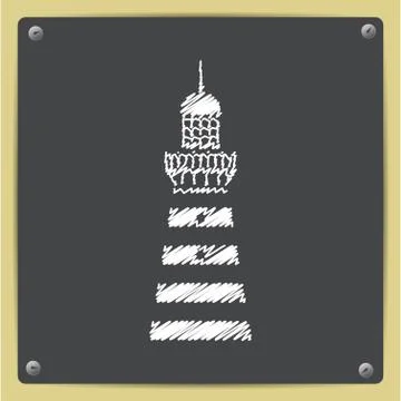 Vector lighthouse icon Stock Illustration