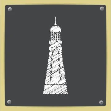 Vector lighthouse icon Stock Illustration