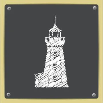 Vector lighthouse icon Stock Illustration