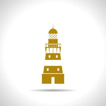 Vector lighthouse icon Stock Illustration
