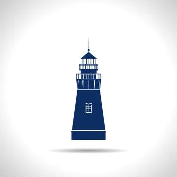 Vector lighthouse icon Stock Illustration