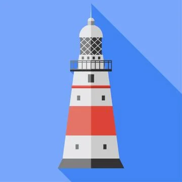 Vector lighthouse icon Stock Illustration