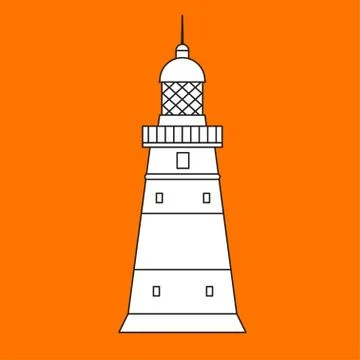 Vector lighthouse icon Stock Illustration