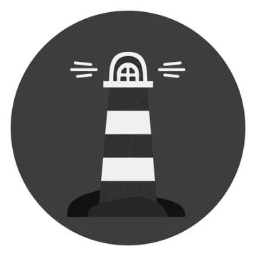 Vector lighthouse icon Stock Illustration