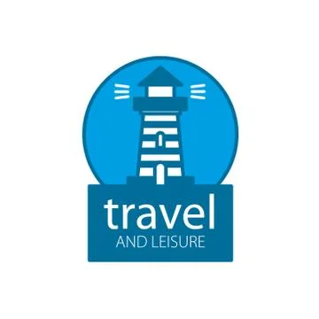 Vector lighthouse logo Stock Illustration