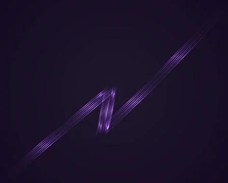 Vector Lightning. Glow lines Vector Lightning. Glow lines Illustration EPS... Stock Photos