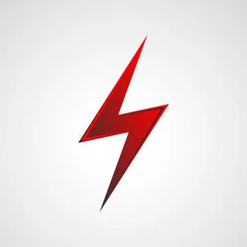 Vector lightning icon. Stock Illustration