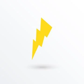Vector lightning icon Stock Illustration