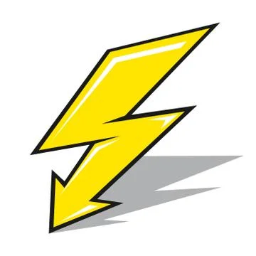 Vector lightning sign Stock Illustration