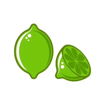 Vector lime illustration isolated on white Illustration