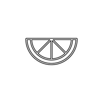 Vector lime - orange or lemon. healthy Stock Illustration