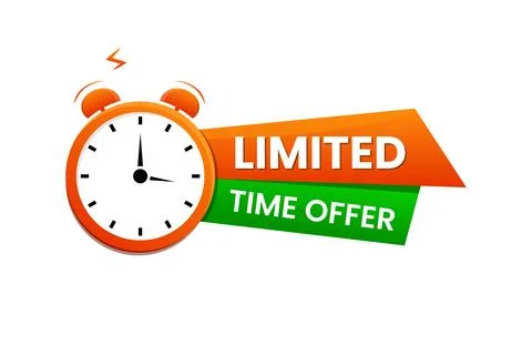 Vector Limited time offer Labels and logo Stock Illustration