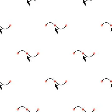 Vector line and arrow pattern seamless Stock Illustration