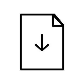 Vector line icon document flat design is available for download. Simple and.. Illustration