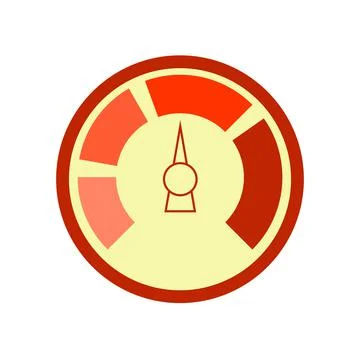 Vector line meter icon. Meter Icon Object. Counter. Vector. Stock Illustration