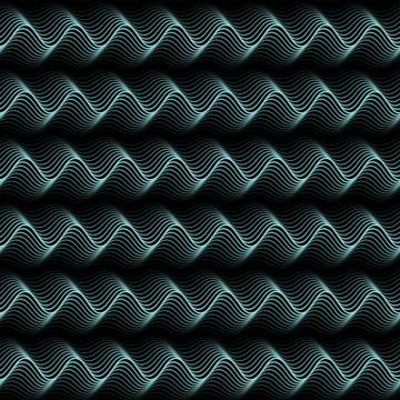 Vector line pattern with distortion effect Stockillustratie