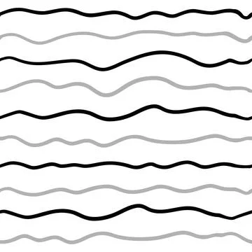 Vector line wave seamless pattern Illustrazione stock