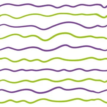 Vector line wave seamless pattern イラスト素材