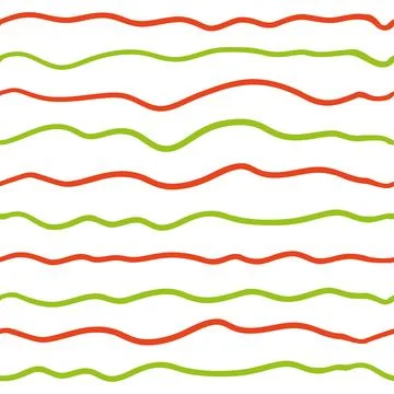 Vector line wave seamless pattern Illustrazione stock