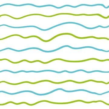 Vector line wave seamless pattern Stockillustratie