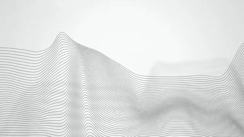 Vector line waves flowing undulating seamless loop motion background Stock Footage 347972832