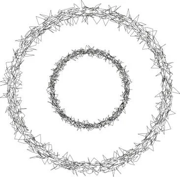 Vector linear asbtract frame. A sharp, confusing pattern. 스톡 일러스트