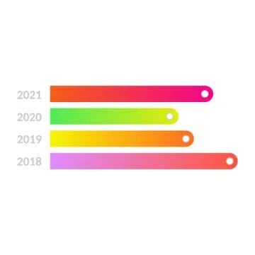 Vector linear histogram bar chart icon Stock Illustration