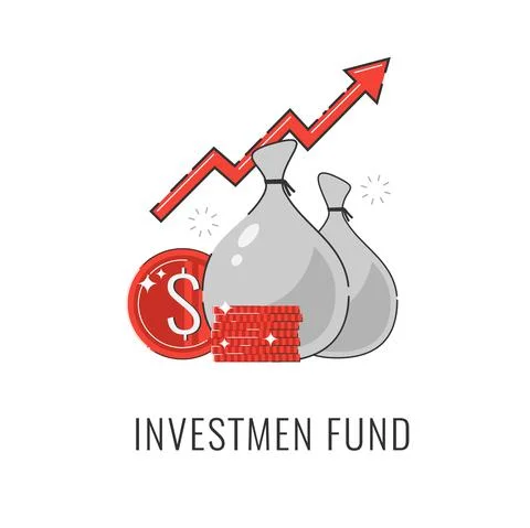 Vector linear icon, gray money isolated on white background. Business investment Stock Illustration