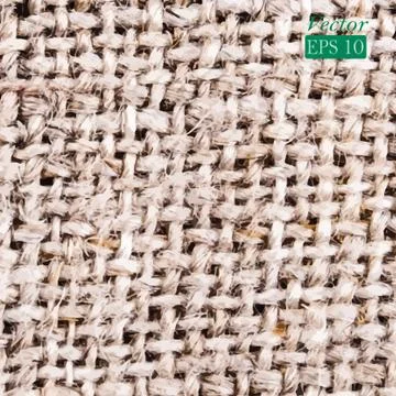 Vector linen fiber texture Stock Illustration
