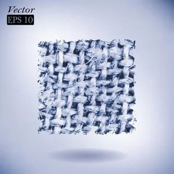 Vector linen fiber texture Stock Illustration