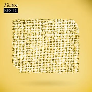 Vector linen fiber texture Illustrazione stock
