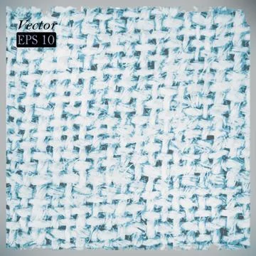 Vector linen fiber texture Illustrazione stock