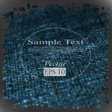 Vector linen fiber texture Illustrazione stock