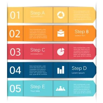 Vector lines infographic, diagram, presentation Stock Illustration