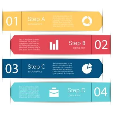 Vector lines infographic, diagram, presentation Stock Illustration