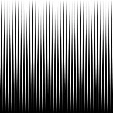 Vector lines seamless horizontal repeat pattern. Black and white background Stock Illustration