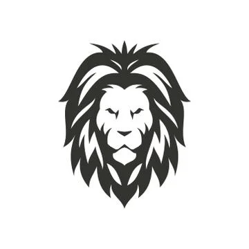 Vector lion black icon. Stock-Illustration