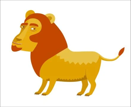 Vector lion, Dodo collection Stock Illustration