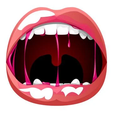Vector lips in gradient style Stock Illustration