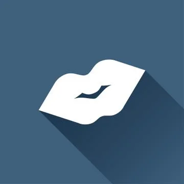 Vector lips icon Stock Illustration