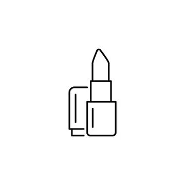 Vector lipstick icon on the background. Stock Illustration