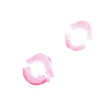 Vector lipstick or pencil texture of lip print Stock Illustration